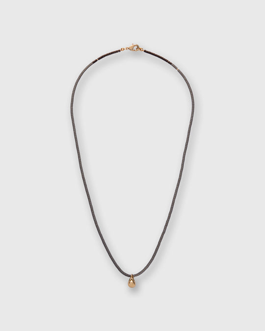 Miyuki Beads Necklace in Black/Gold