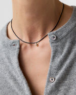 Load image into Gallery viewer, Miyuki Beads Necklace in Black/Gold
