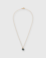 Load image into Gallery viewer, Egg Porcelain Pendant Necklace in Jet/Gold
