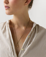 Load image into Gallery viewer, Drop Pendant on String in Toffee/Gold
