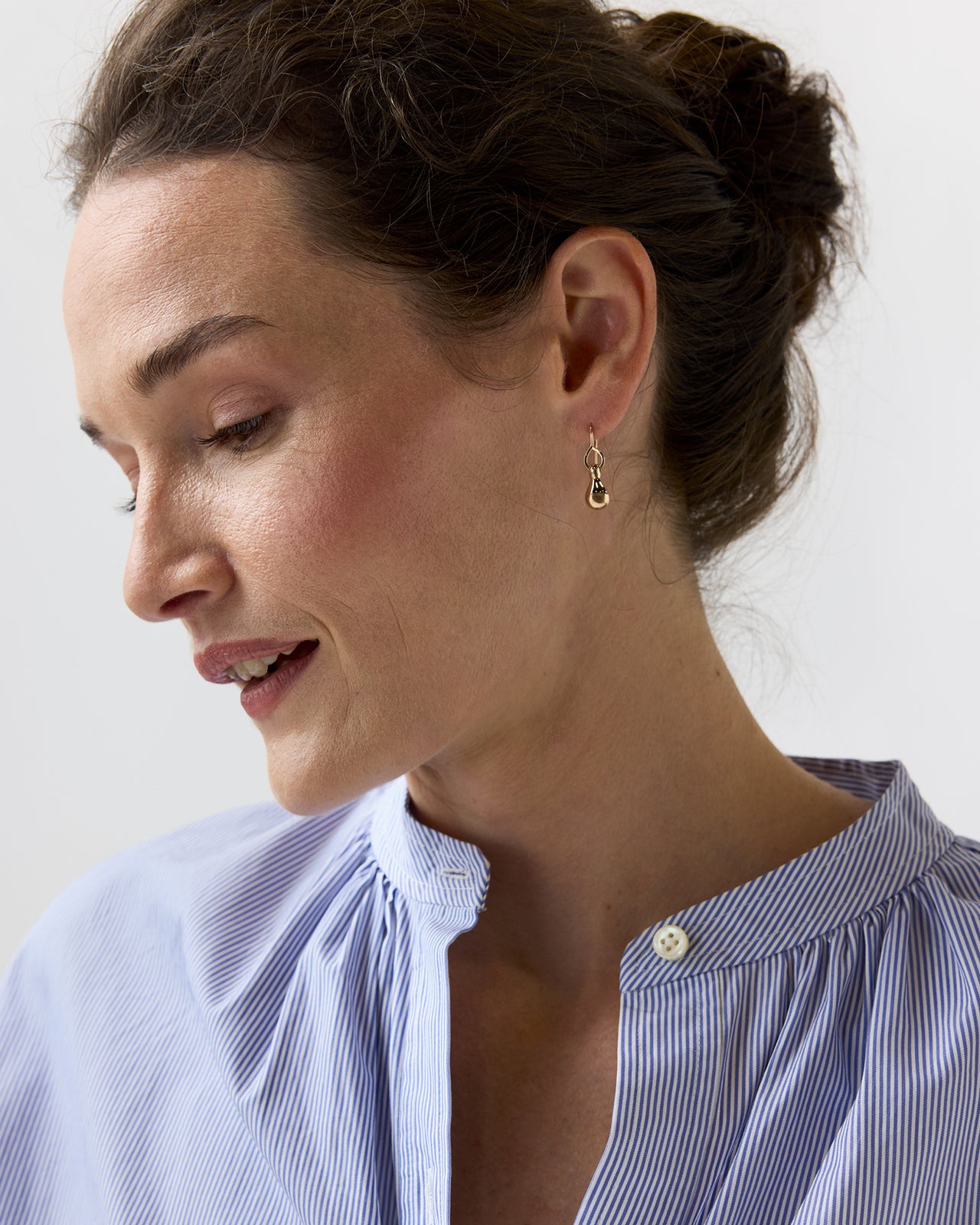 Small Drop Earrings in Gold