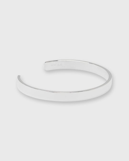 Flat Cuff Bracelet in Silver