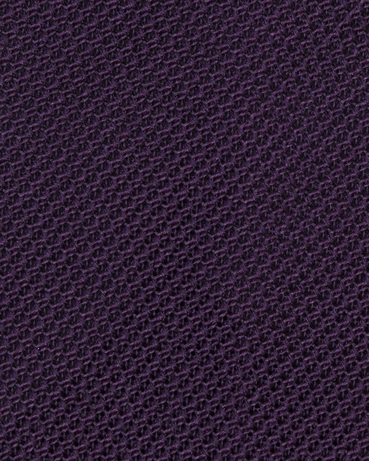 Hand-Rolled Silk Fino Grenadine Tie in Eggplant