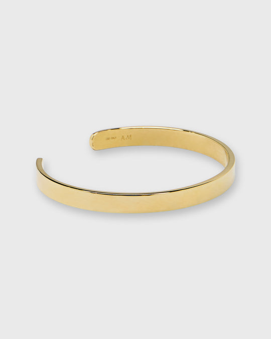 Flat Cuff Bracelet in Gold