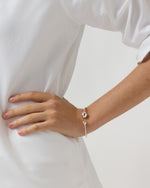 Load image into Gallery viewer, Ball Cuff Bracelet in Silver
