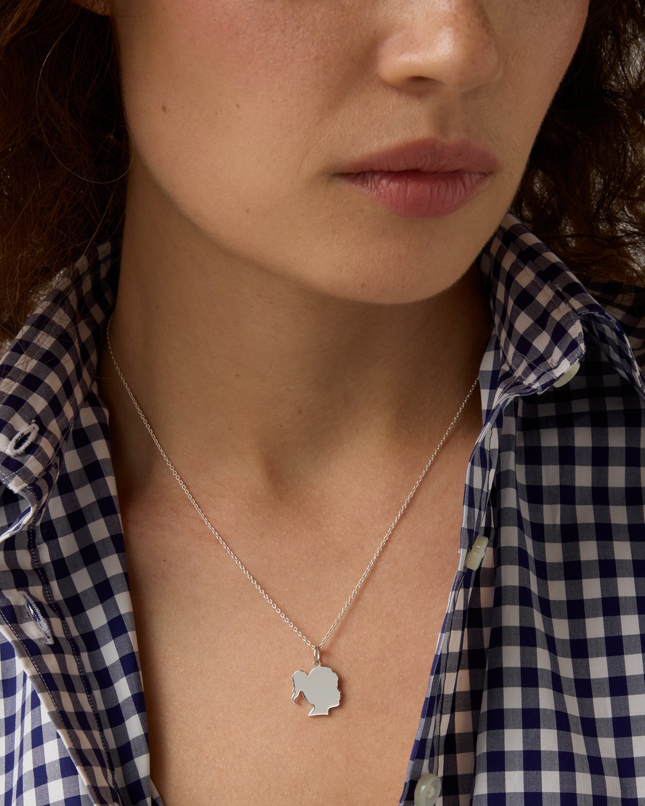 Girl Pendant in Silver