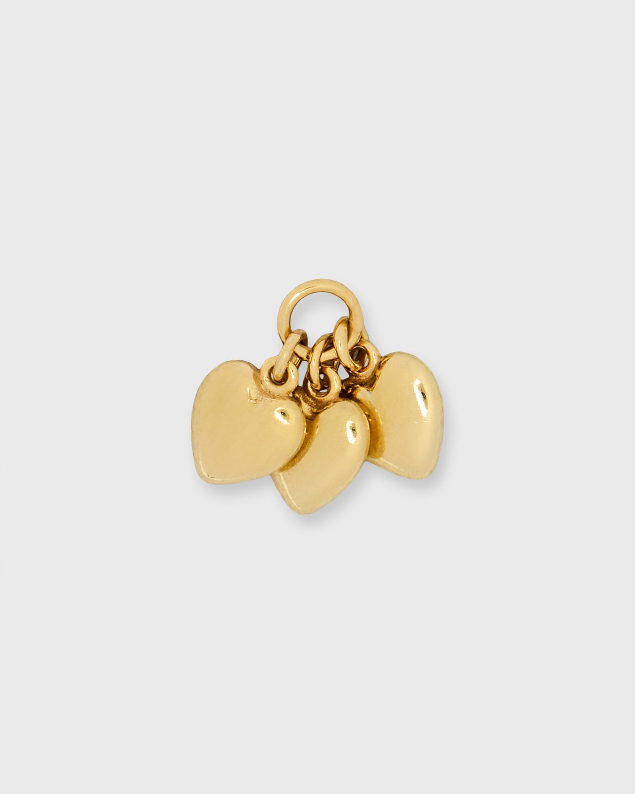 Heart Trio Pendant in Gold