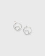 Load image into Gallery viewer, Loop Hoop Earrings in Silver
