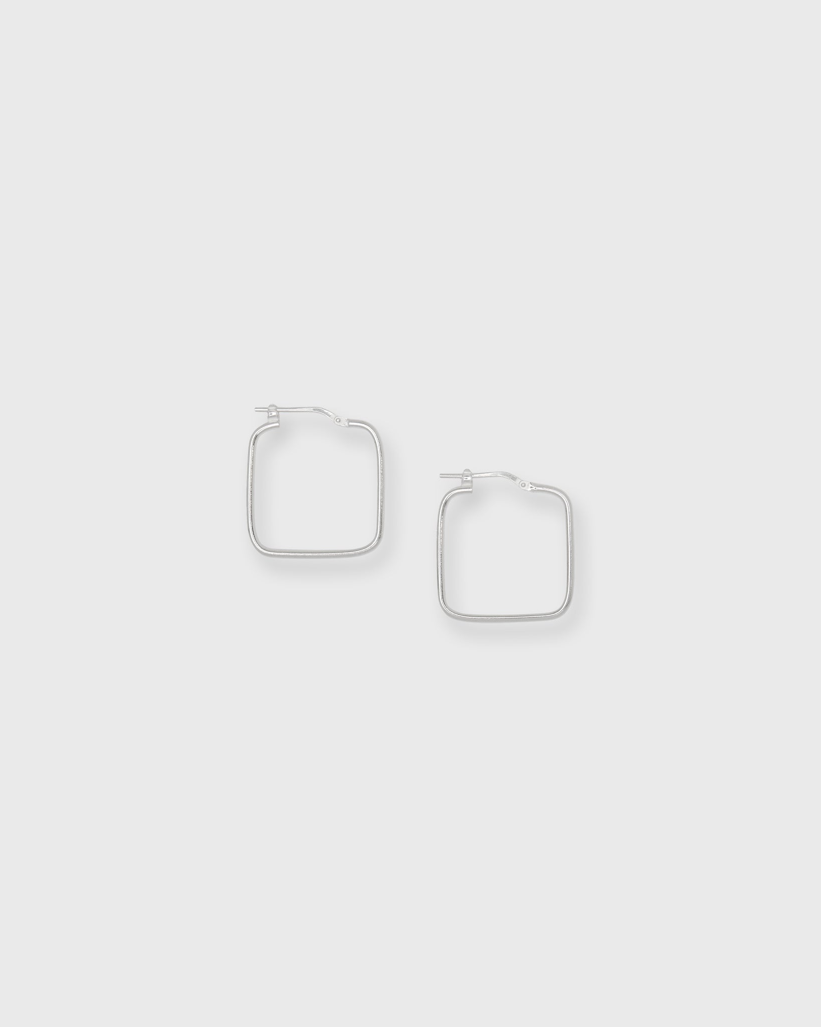 Square Hoop Earrings in Silver | Shop Ann Mashburn