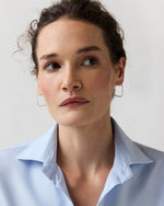 Load image into Gallery viewer, Square Hoop Earrings in Silver
