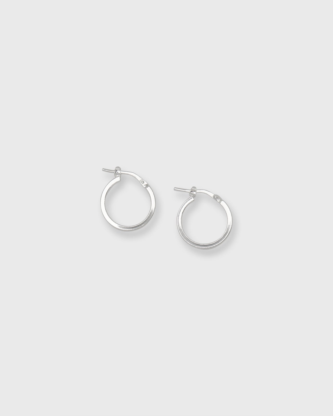 Mini Classic Hoop Earrings in Silver