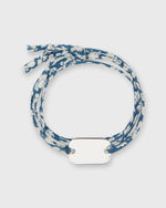 Load image into Gallery viewer, Flat Charm Wrap Bracelet in Blue Feather Meadow Liberty
