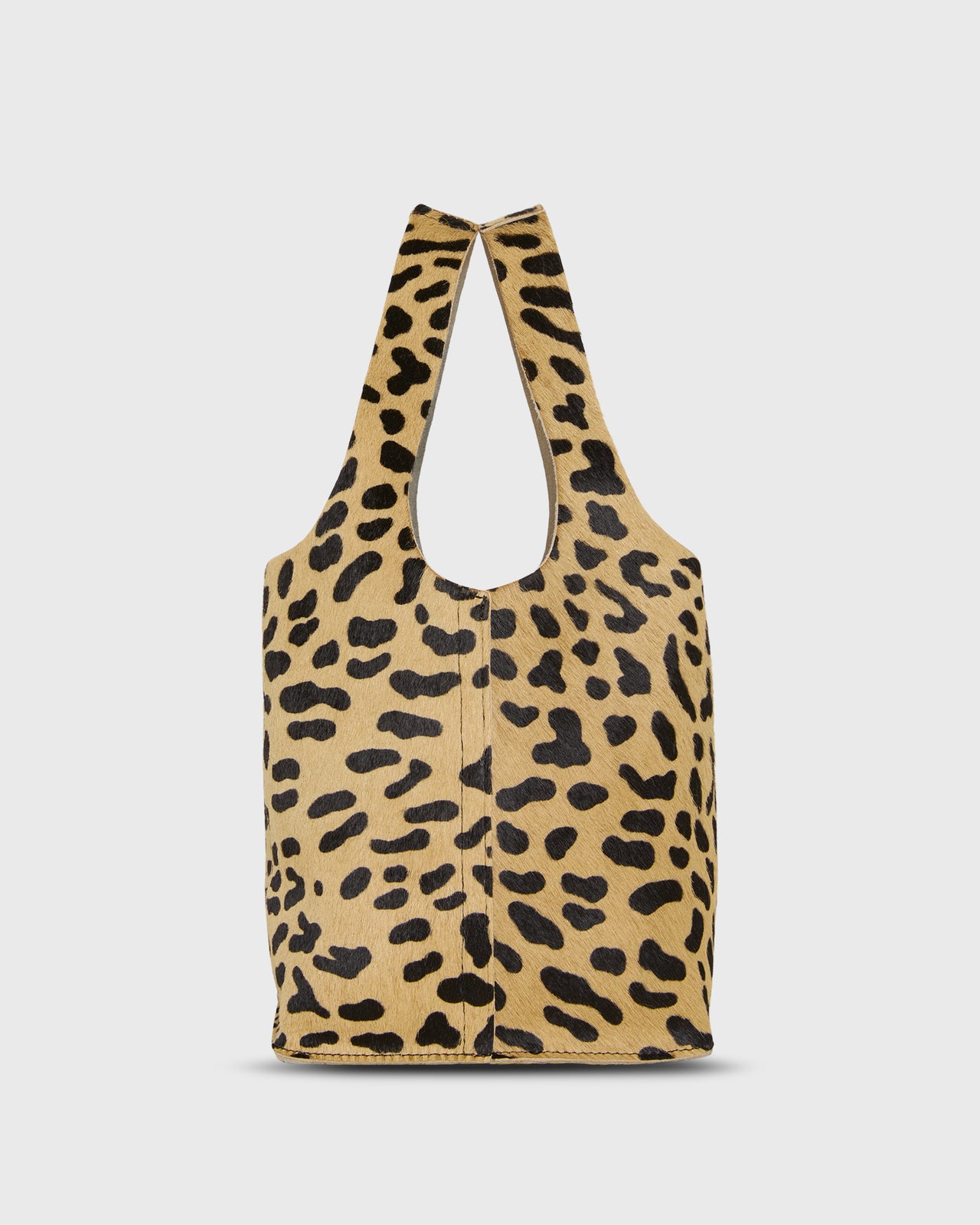 Paola Bucket Bag in Leopard Calf Hair