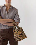 Load image into Gallery viewer, Paola Bucket Bag in Leopard Calf Hair
