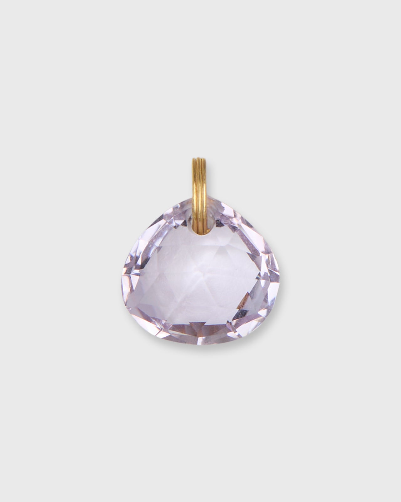 Small Briolette Pendant in Amethyst