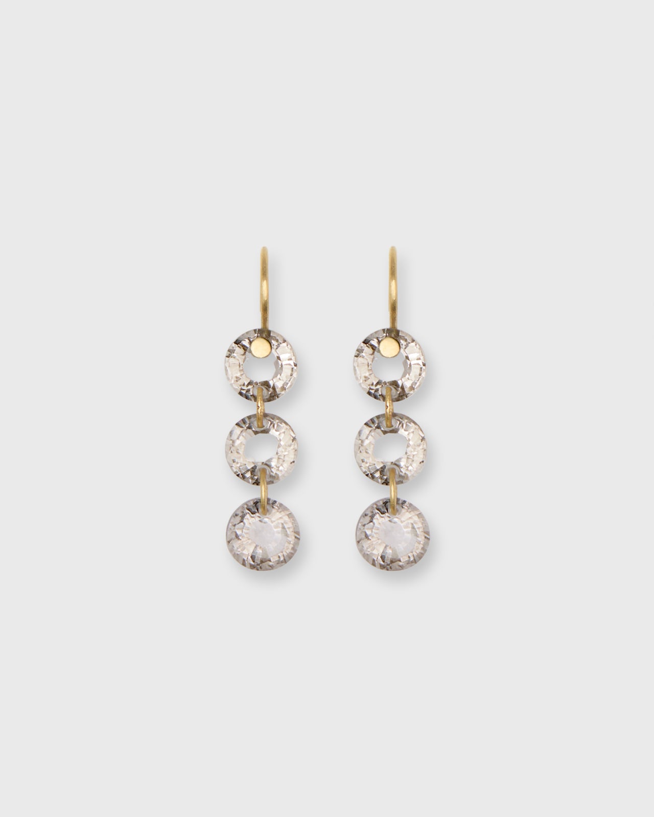 Rivieres Earrings in Smokey Quartz