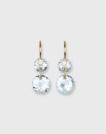 Load image into Gallery viewer, Extra Extra Small Gem Incandescence Earrings in Aquamarine
