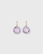 Load image into Gallery viewer, Small Briolette Gem Earrings in Amethyst &amp; Tanzanite
