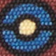 Burgundy/Blue/Butter Circle