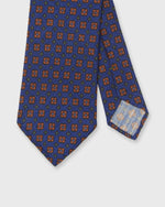 Load image into Gallery viewer, Wool Print Tie in Royal/Rust/Green Diamond
