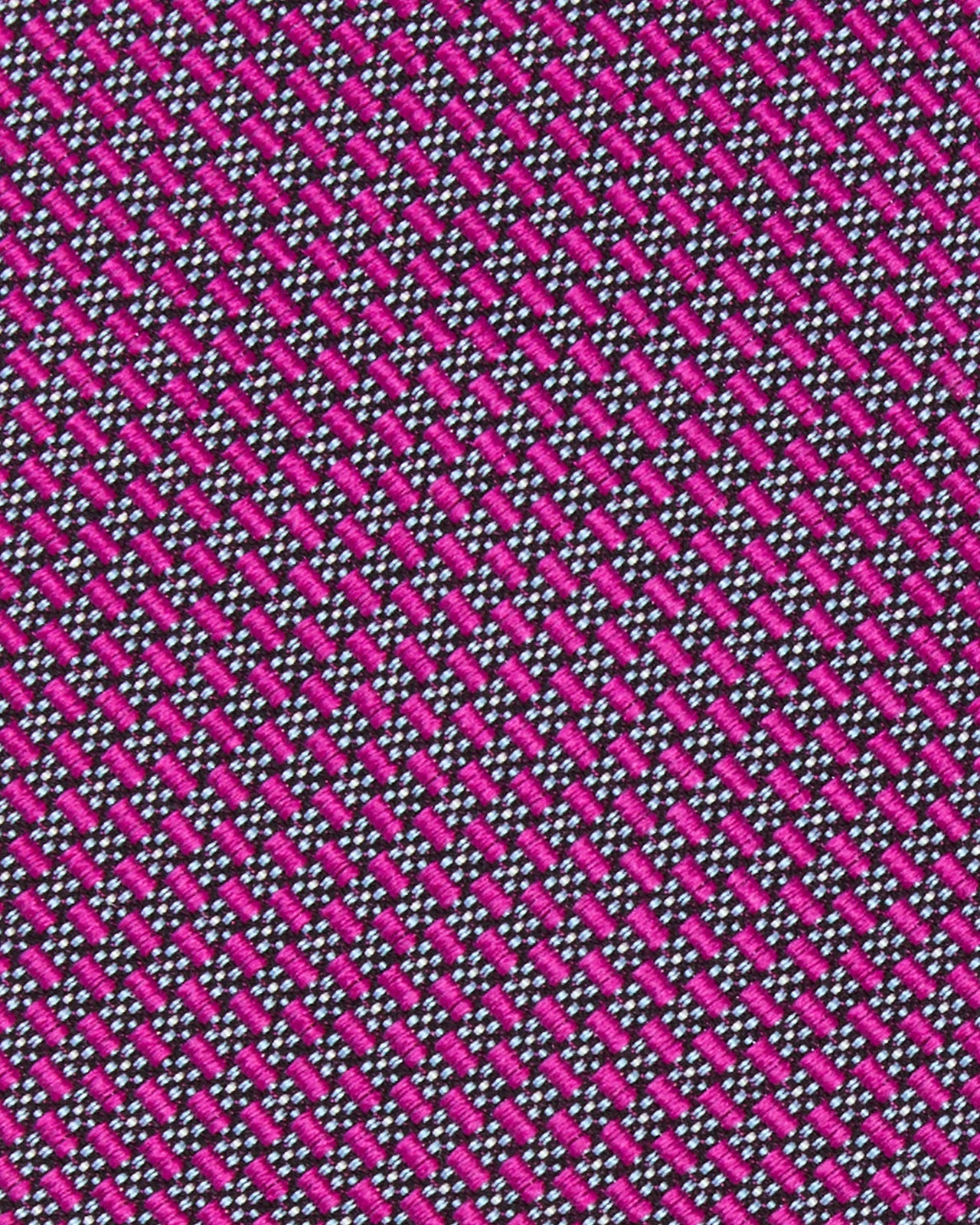 Hand-Rolled Mogador Tie in Berry/Sky Floral Mosaic
