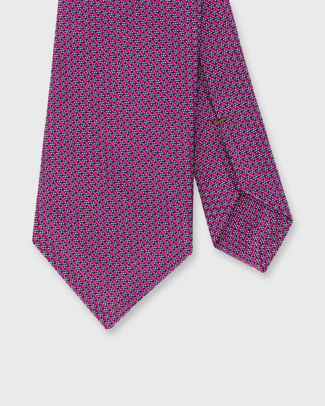 Hand-Rolled Mogador Tie in Berry/Sky Floral Mosaic