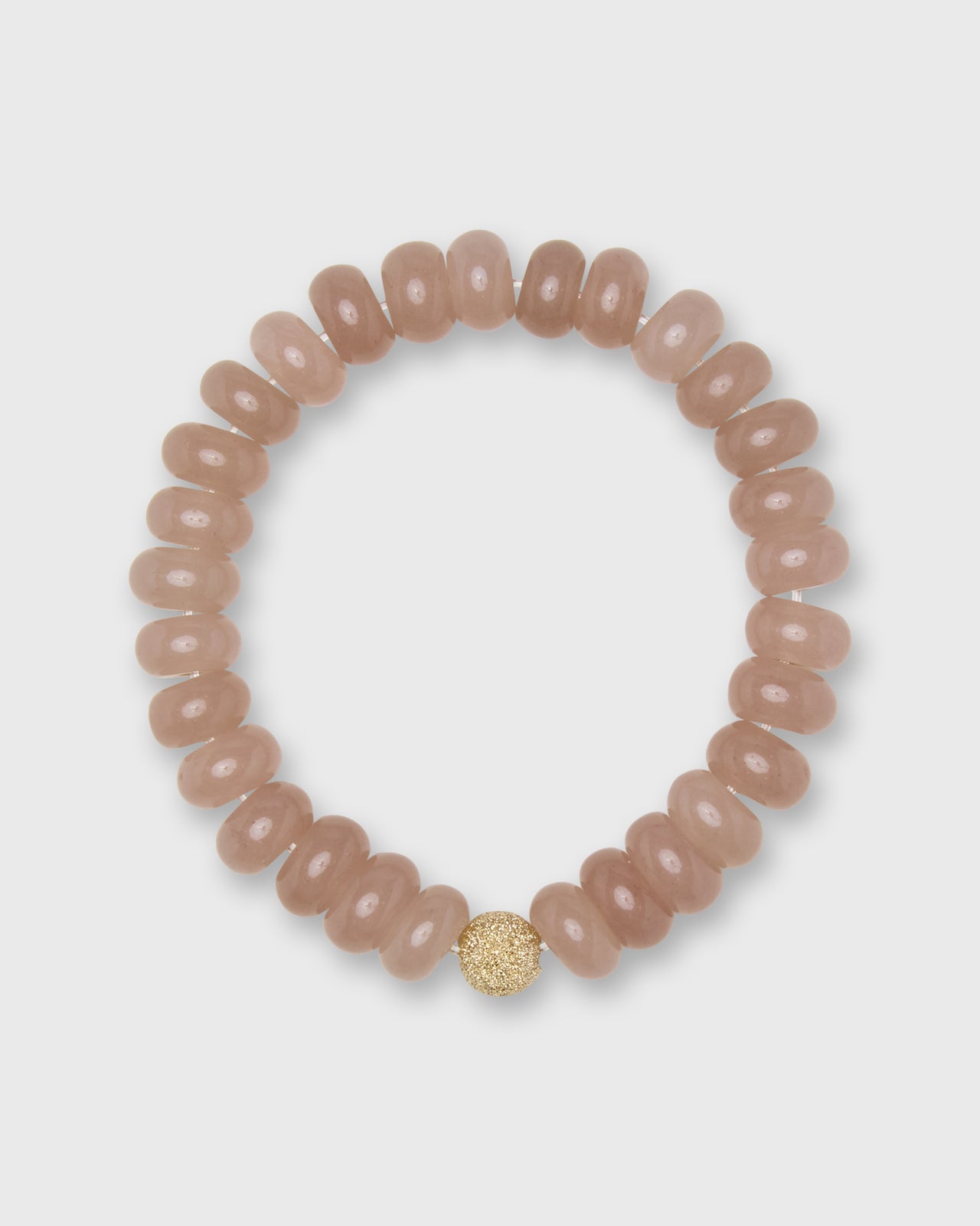 Semi Precious Beaded Bracelet in Cashmere Monochrome