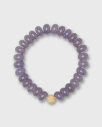 Semi Precious Beaded Bracelet in Amethyst Knit Monochrome
