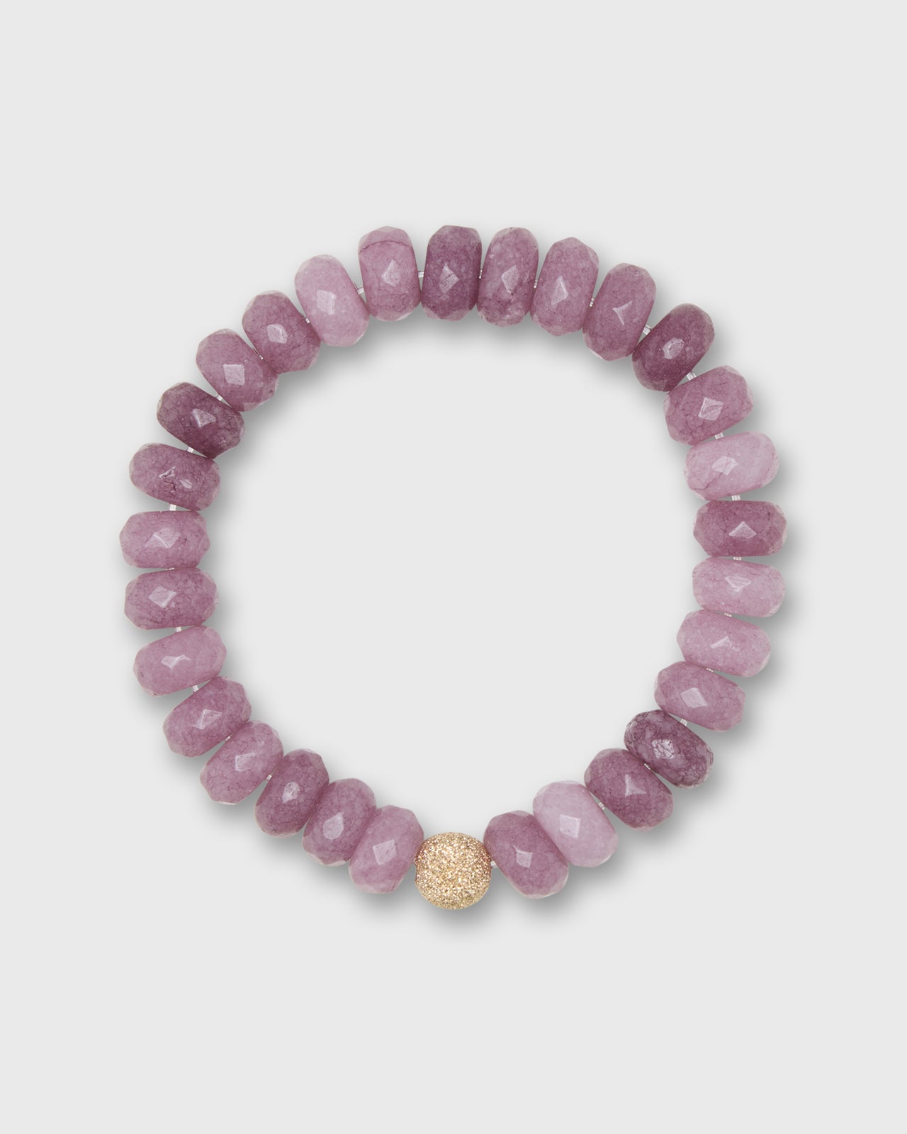 Semi Precious Beaded Bracelet in Ginger Cookie Monochrome