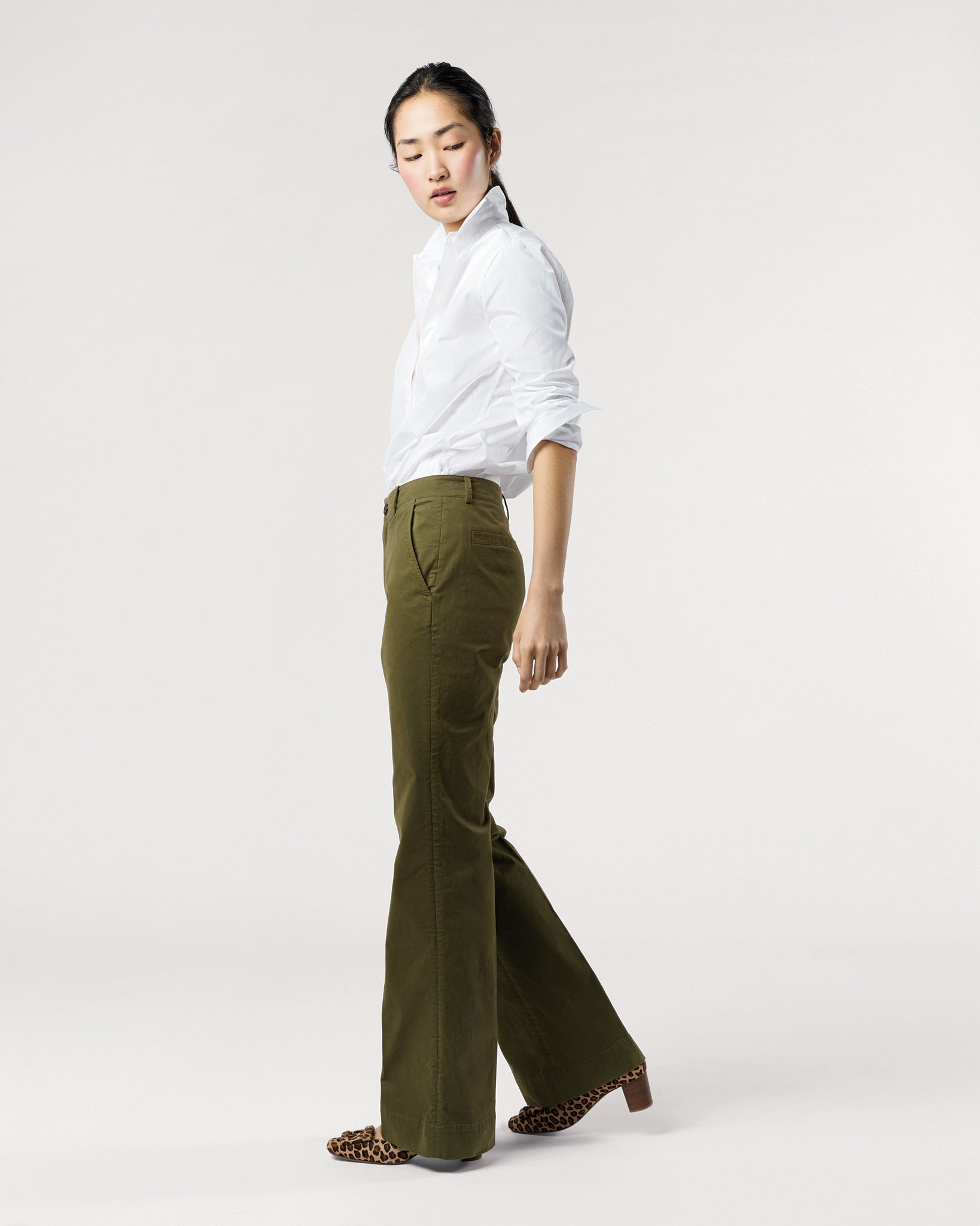 Lindy Trouser in Alpine Stretch Twill | Shop Ann Mashburn