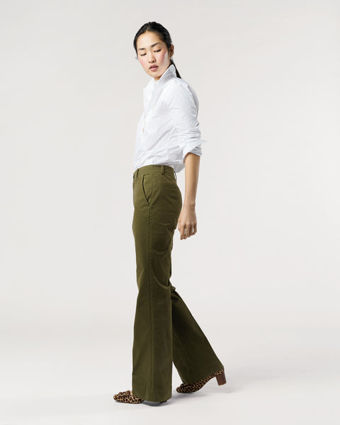 Lindy Trouser in Alpine Stretch Twill | Shop Ann Mashburn