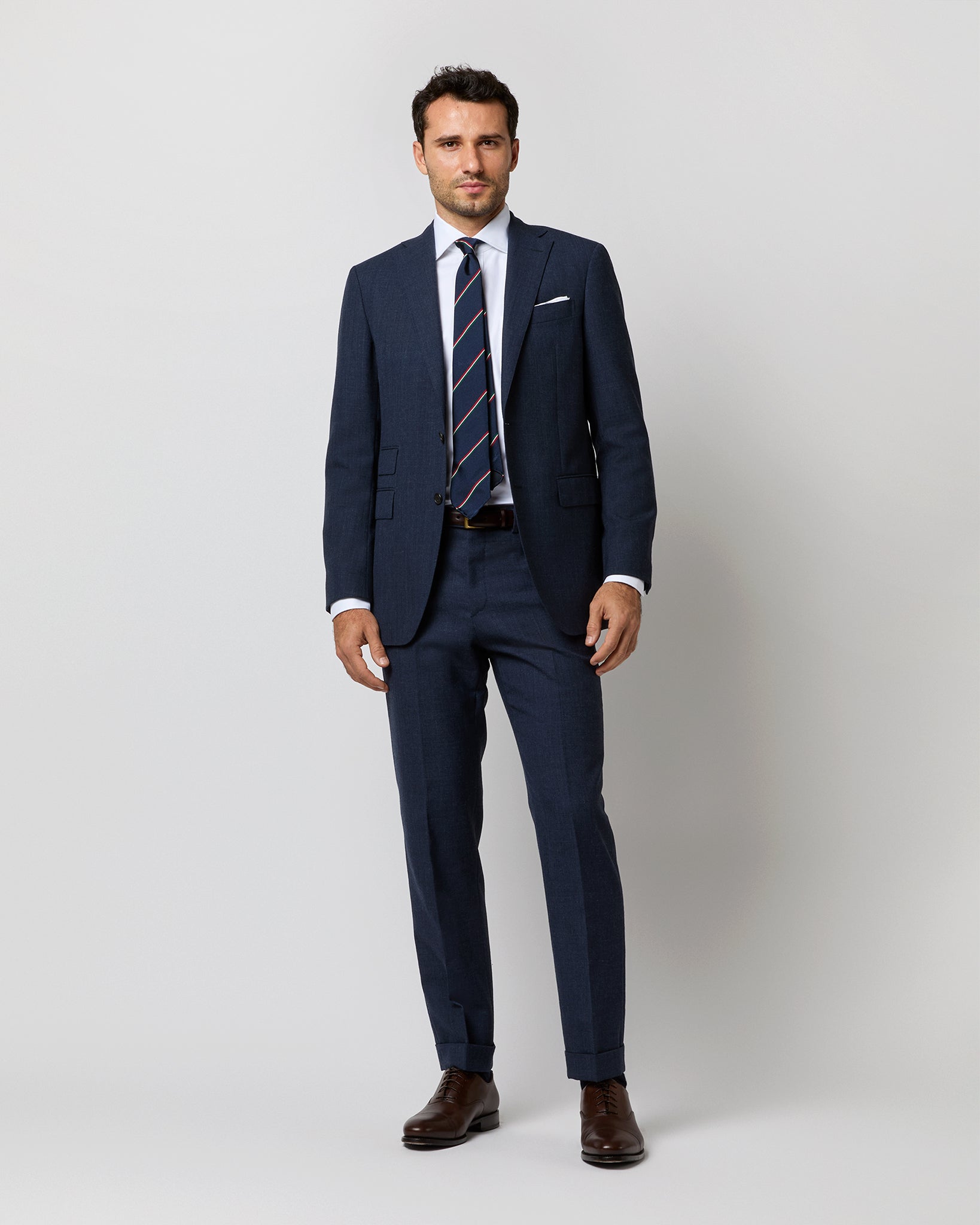 Kincaid No. 3 Suit in Air Force Blue High-Twist