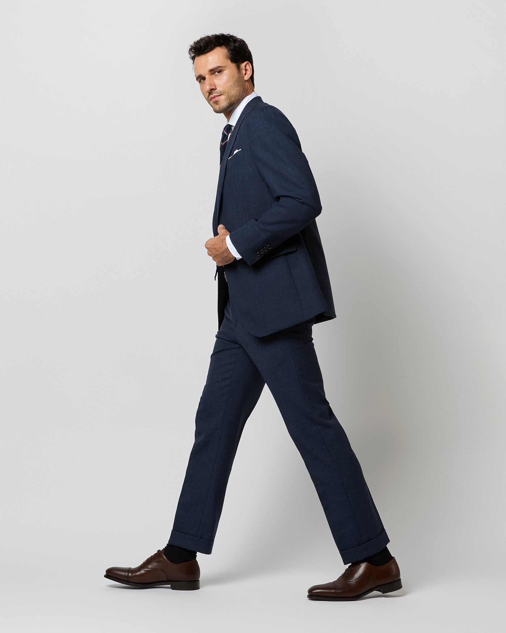 Kincaid No. 3 Suit in Air Force Blue High-Twist