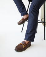 Load image into Gallery viewer, Camp Moccasin in Dark Brown Leather
