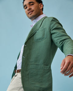 Butcher Jacket in Clover Canapa Canvas