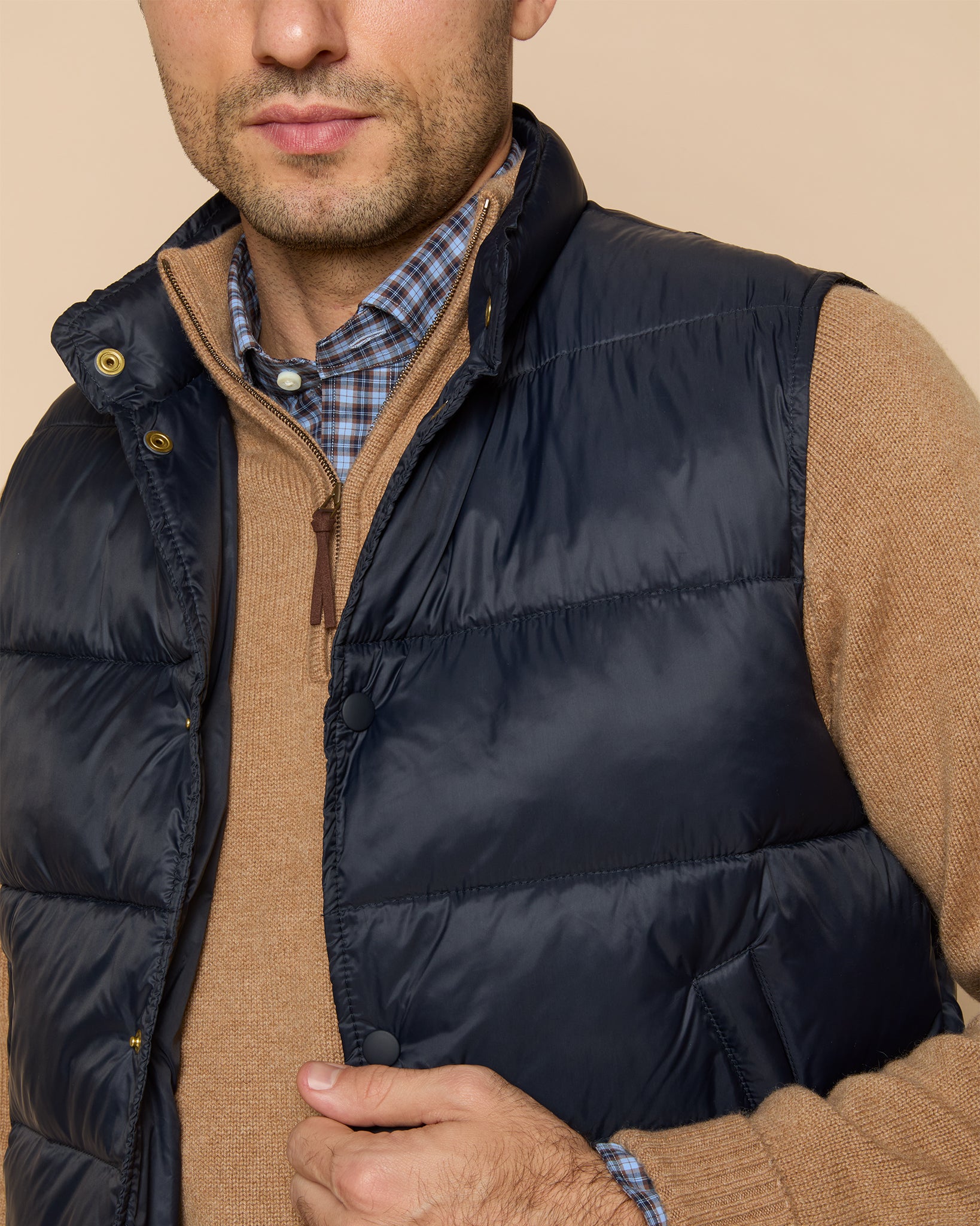 Cashball Traveler's Vest in Navy Nylon