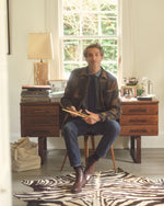 Load image into Gallery viewer, Chore Jacket in Brown Wool Patchwork
