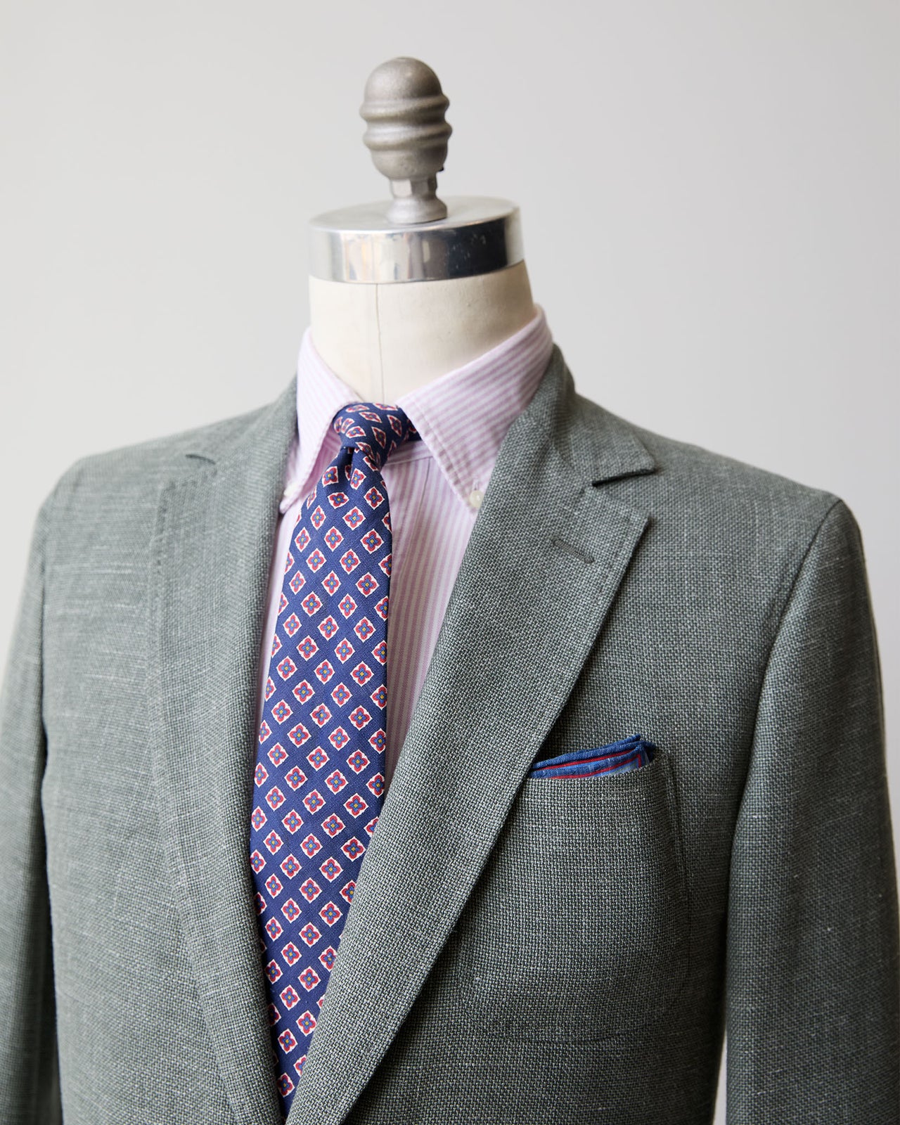 Ghost Blazer in Sage Hopsack
