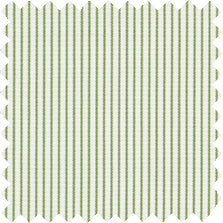 Made-to-Order Boyfriend Shirt in Green Hairline Stripe Poplin