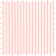 Made-to-Order Classic Shirtwaist Dress in Light Pink Small Bengal Stripe Poplin