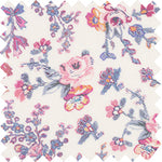 Load image into Gallery viewer, Made-to-Order Mandarin Tunic in Pale Pink/Blue Sea Rose Liberty Fabric
