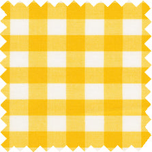Made-to-Order Classic Shirtwaist Dress in Yellow Medium Gingham Poplin