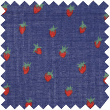 Made-to-Order Anaya Popover Shirt in Navy Strawberry Cotton Lawn