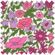 Made-to-Order Anaya Popover Dress in Pink/Multi Poppy Forest Liberty Fabric