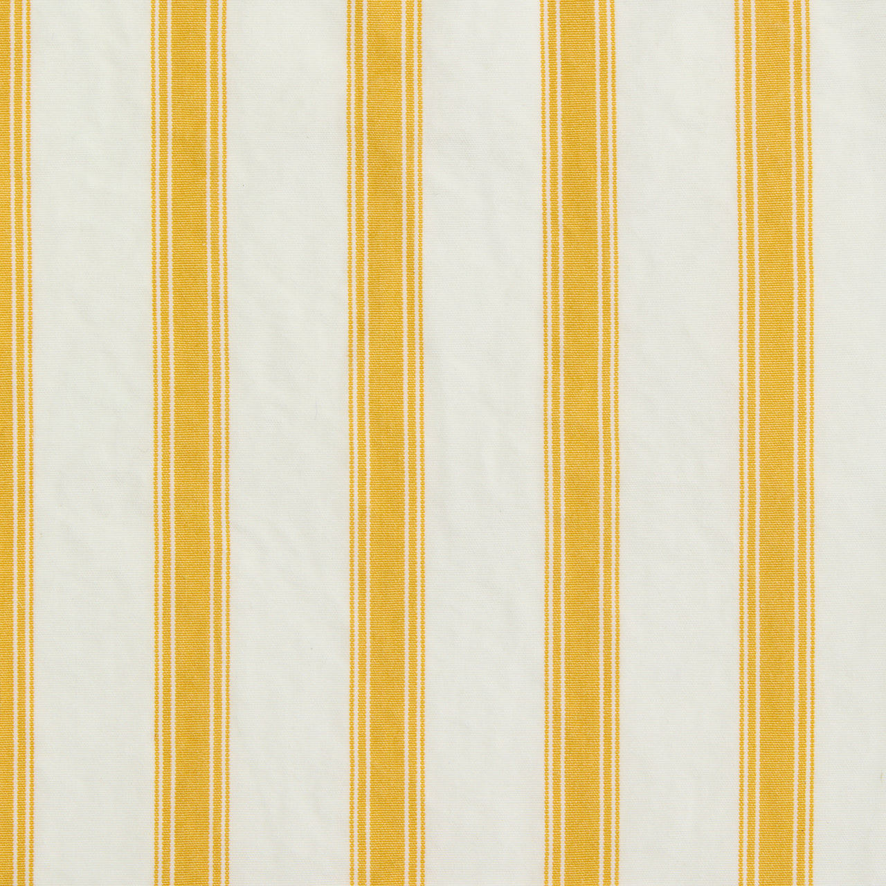Made-to-Order Fabric in Gold/Ivory Balanced Stripe Poplin
