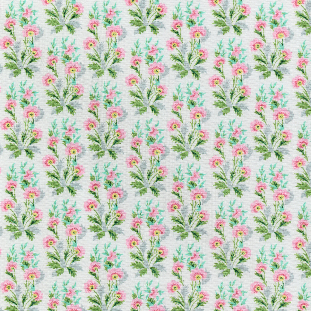 Made-to-Order Fabric in Green/Pink Viola Hall Liberty Fabric