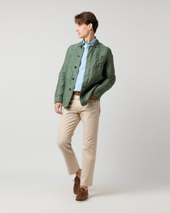 Chore Jacket in Moss Linen