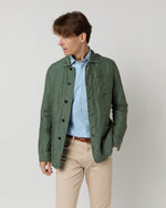Load image into Gallery viewer, Chore Jacket in Moss Linen
