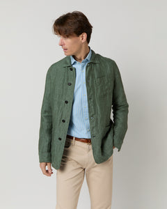 Chore Jacket in Moss Linen