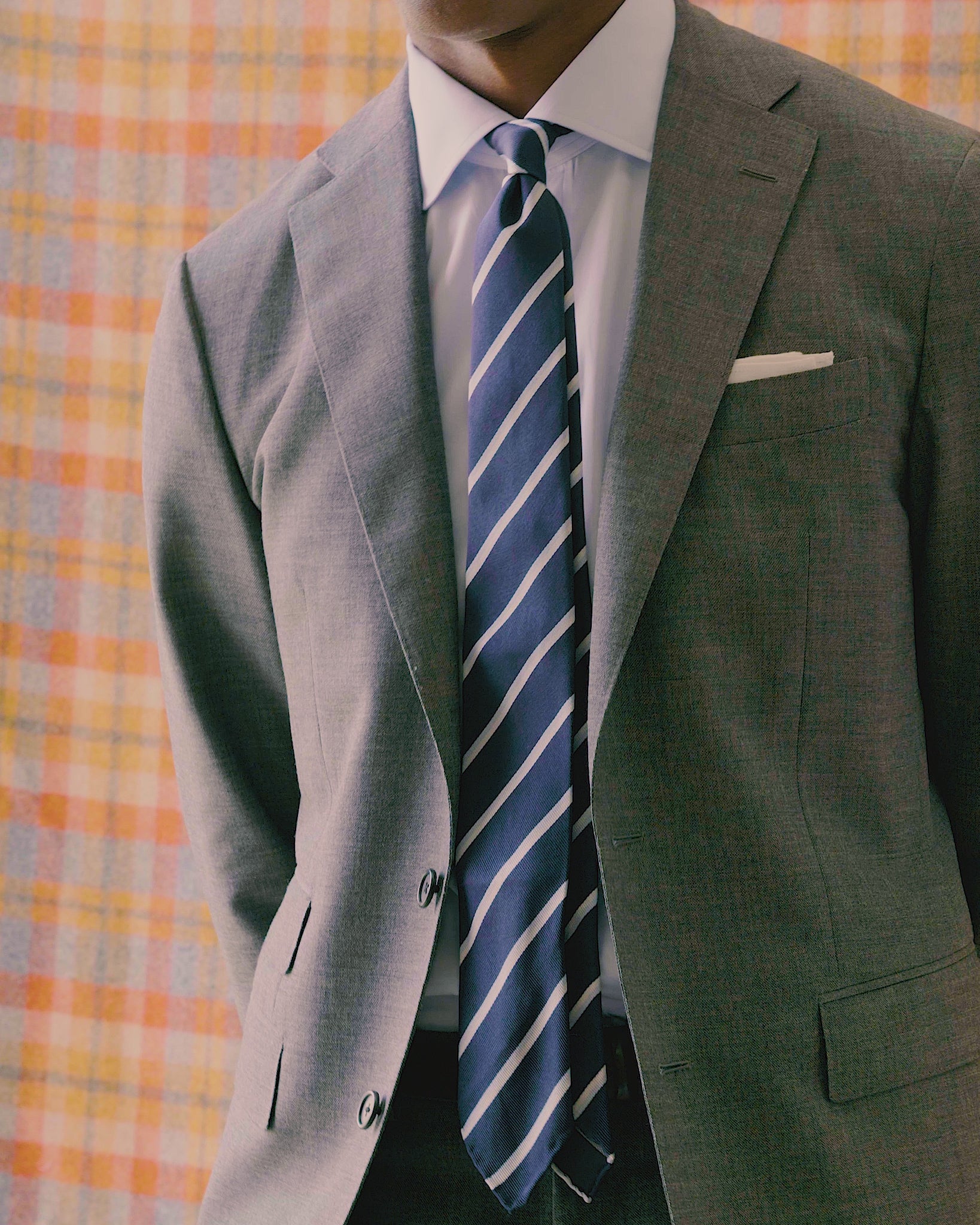Kincaid No. 3 Suit in Mid-Grey High-Twist